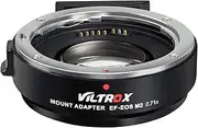 VILTROX Lens Mount Adapter EF-EOS M2 Auto-Focus 0.71x Speed-Booster Control Ring for Canon EF Lens to Canon EOS-M (EF-M Mount) Mirrorless Cameras M M2 M3 M5 M6 M10 M50 M100
