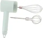 FONDOTIN 1Set Cordless Electric Egg Mixer Rechargeable Kitchen Tool for Whisking Egg Whites Creaming and Meringue Handheld Beater Green for Baking and Desserts