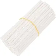 TOPPERFUN 100pcs White Paper Lollipop Sticks for Cake Pops Sturdy Candy Making Supplies Easy to Use Candy Treat Sticks for DIY Desserts and Homemade Chocolates
