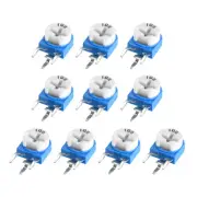 Trimmer Potentiometer 1K Ohm Adjustment Horizontal Variable Resistors 10Pcs
