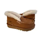 UGG WOMEN ANSLEY PARC CHESTNUT SUEDE PLATFORM SHOES US 9 / EU 40 / UK 7
