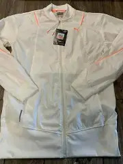 NWT Womens PUMA $80 Nice Marshmallow White Wind Cell Running/Training Jacket XS