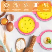 4Pcs Air Fryer Egg Poacher Cups Non-Stick Egg Poaching Cups Heat-Resistant/