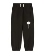 Palm Angels Kids The Palm Drawstring Track Pants 10Y,12 black