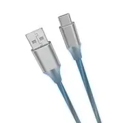LASER USB to Type-C LED Charge Cable 1M - CB-LEDUSBCBLU