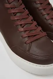 Runner K21 Burgundy leather sneakers for men