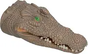 Crocodiles Puppet Rubber, Nontoxic Durable Lightweight Portable Flexible Crocodilian Hand Puppet Toys Soft PVC Hand Painted Appearance for Storytelling for Kid