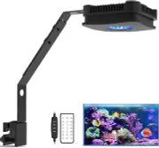 Lominie Full Spectrum LED Aquarium Light 30Watt Clip on Fish Tank Light for S...