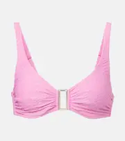 [Melissa Odabash] Melissa Odabash Bel Air chevron bikini top AU 16 pink