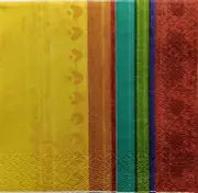 TWO Individual Paper Cocktail Decoupage Napkins - 1430 Siracha Red