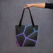 Tote Bag | Neon Colored Shapes Pattern | JamPre