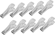 IMIKEYA 10pcs Metal Serving Tongs Stainless Steel Appetizer Tongs for Buffet Wedding BBQ Family Gatherings Compact Easy to Clean