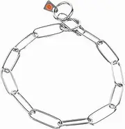 Herm Sprenger Stainless Steel Fur Saver Long Link Dog Collar No-Pull Slip Chain for Small Medium Large Dogs Professional Training Collar Correction Chain Made in Germany (26in (65cm))