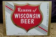 Vintage Wisconsin Beer Bottle Label Waukesha, WI USA New Old Stock