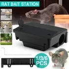 Up to 6X Rat Bait Defence Lockable Stations Trap Control Box Rodent Poison Mouse