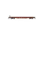 Bachmann 17351 N Scale ATSF 52' Flat Car #90852