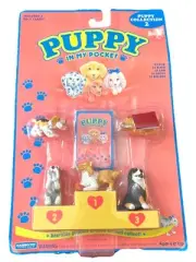 Vintage 1994 Puppy In My Pocket Dog Collection 2 Hasbro Mini Toy Set #9115 New