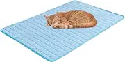 Pet Cooling Mat - Cat Cooling Mat, Cooling Dog Pad | Weather Apartment Crate Puppy Comfort Cushion, Waterproof Non Slip Breathable Pad for Puppy Kennel Outdoor Backyard, 27.56x19.69 Inches
