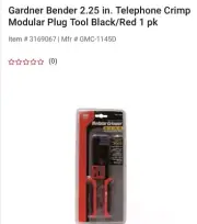 Modular Crimper Rj11/Rj45 GB