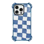 iPhone 16 Pro Bounce Case MagSafe Compatible BLUE CHECKERS