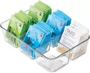 Interdesign Linus Coffee Condiment Packet Organizer Sugar, Salt, Sweeteners, Tea