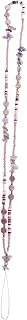 Happyyami Long Phone Lanyard with Beaded Strap Phone Wrist Chain for Mobile Camera and Accessories Durable and Safe for Decoration and Everyday Use