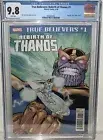 TRUE BELIEVERS REBIRTH OF THANOS #1 CGC 9.8! REPRINTS SILVER SURFER 34! FF4 DOOM