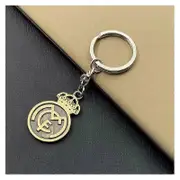 Redkid Classic Football Championship Emblem National Team Zinc Alloy Bronze Keychain Soccer Team Flag Logo Fans Badge Pendant Keyring Real Madrid