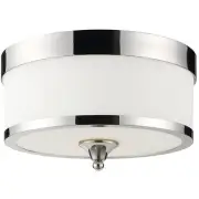 Z-Lite 307F-CH Cosmopolitan 3 Light 13 inch Chrome Flush Mount Ceiling Light