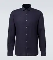 [Thom Sweeney] Thom Sweeney Linen shirt UK 16 blue