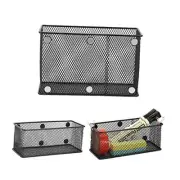 Locker Shelf Organizer, Magnetic Pencil Holder, Metal Storage Basket for