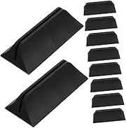 ERINGOGO 10pcs Office Screen Clip Desk Privacy Screen Desk Dividers Clips Office Partition Clamp Room Divider Desktop Screen Partition Clamp Office Desk Panel Clamps with Black Plastic