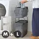 日本 Like-it [窄款]隙縫型多功能可堆疊含蓋收納籃 洗衣籃(二層組)(輪子顏色隨機)