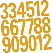 LALAFINA Outdoor Mailbox Number Decals Reflective Stickers Letters Self-adhesive Mailbox Numbers 4 Size Weatherproof 40 Letters