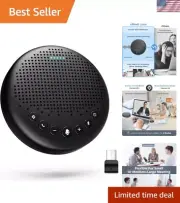 Portable Bluetooth Conference Speaker with 360° Pickup for Up to 16 Attendees