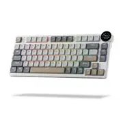 RK Royal RK N80 (27293) Tri-Mode RGB Hot Swap Mechanical Keyboard (Brown Switch)