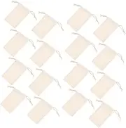 HORIALENCE 50pcs Drawstring Bag Drawstring Pocket Mini Drawstring Bags for Small Drawstring Bags Sack Bags Small Drawstring Cosmetic Bag Small Candy Bags Mini Mesh Bags Fabric Beige