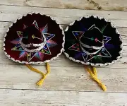 2x Mexican Mariachi Hat Charro Sombreros Decorations 2 Sombreros Mexicano