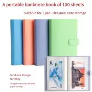 100 Bills Collection Album Ticket Card Book Paper Money Collection Stamps Book