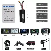 Ebike 36V/48V/52V 40A 3mode Sinewave Controller+LCD Displayfor 1500W/2000W Motor