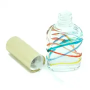 Murano Glass Perfume Bottle Multi Coloured Gold Yellow Red Green Blue Millefiori