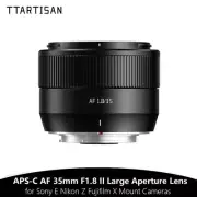 TTArtisan 35mm F1.8 Mark II APS-C Auto Focus Prime Lens for Sony E-mount Camera