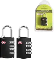 YQQZQ Combination Padlock, Luggage Locks,4 Digit Number Locks for Luggage Bag Case Backpack Travelling Password Locks Combination Padlock,2 Packs Travel Security Lock