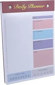 HOUDERCO Portable Planner Notepad Tear Off Memo Pad for Daily Planning for Office School and Personal Use Stylish Design Flexible Scheduling Great for Note Taking