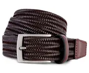 Jeff Banks Men's Woven Stretch Belt - Brown