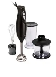 Hamilton Beach 3-in-1 Hand Blender with Wisk 59768: 225W, Black