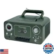 Portable Stereo CD Player with Bluetooth, AM/FM Stereo Radio and Cassette Pla