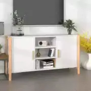 NNEVL Sideboard White 107x38x60 cm Engineered Wood