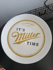 Miller Brewing Co Miller Time Miller Lite Melamine Beer Tray 12.5" - Old Stock