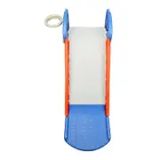 Toddler Dinosaur Slide with Foldable Design and Basketball Hoop for Indoor Fun